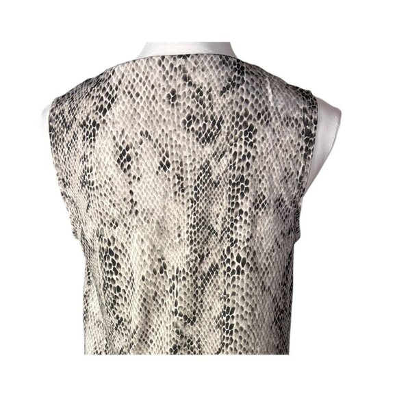 Anne Klein Python Print Sleeveless Blouse Women's M - Picture 5 of 8